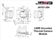 LWIR وحدة التصوير الحراري غير المبردة ، وحدة كاميرا التصوير الحراري 384x288 VOx