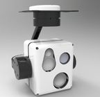 ثلاثة محاور متعددة المستشعرات Micro Gimbal مع IR + TV + LRF Uncooled FPA EO IR نظام مراقبة الكاميرا الحرارية