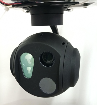نظام Gimbal الكهروضوئي / الأشعة تحت الحمراء صغير جدًا مع جهاز تحديد مدى الليزر بطول 1.5 كم